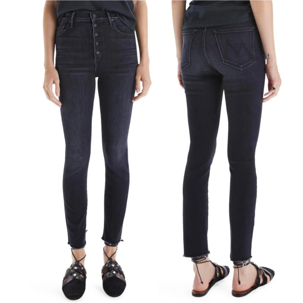 MOTHER The Pixie Swooner Ankle Fray Size 31 NWT